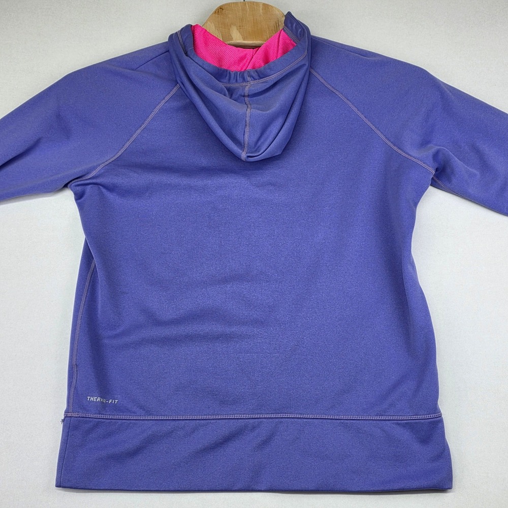 Nike Therma-FIT Hoodie Jacket Women's XL Purple Pink Graphic Pullover - Picture 3 of 9